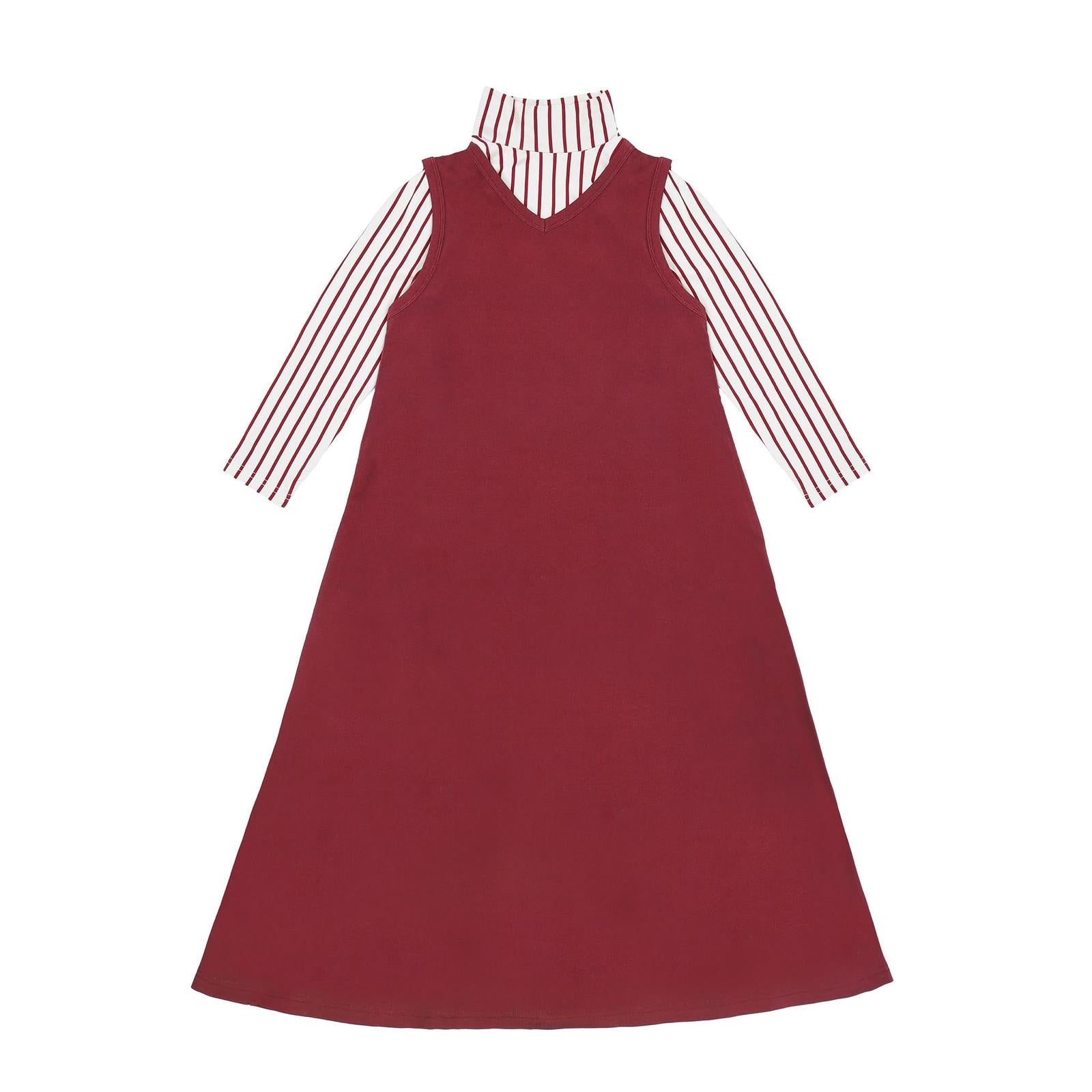 maxi dress vertical stripes