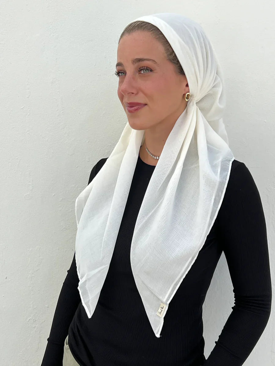 headscarf pretied classic cotton