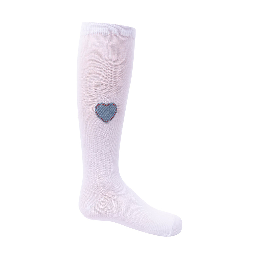 knee denim heart