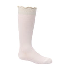 knee colored scalloped edge