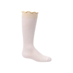knee colored scalloped edge