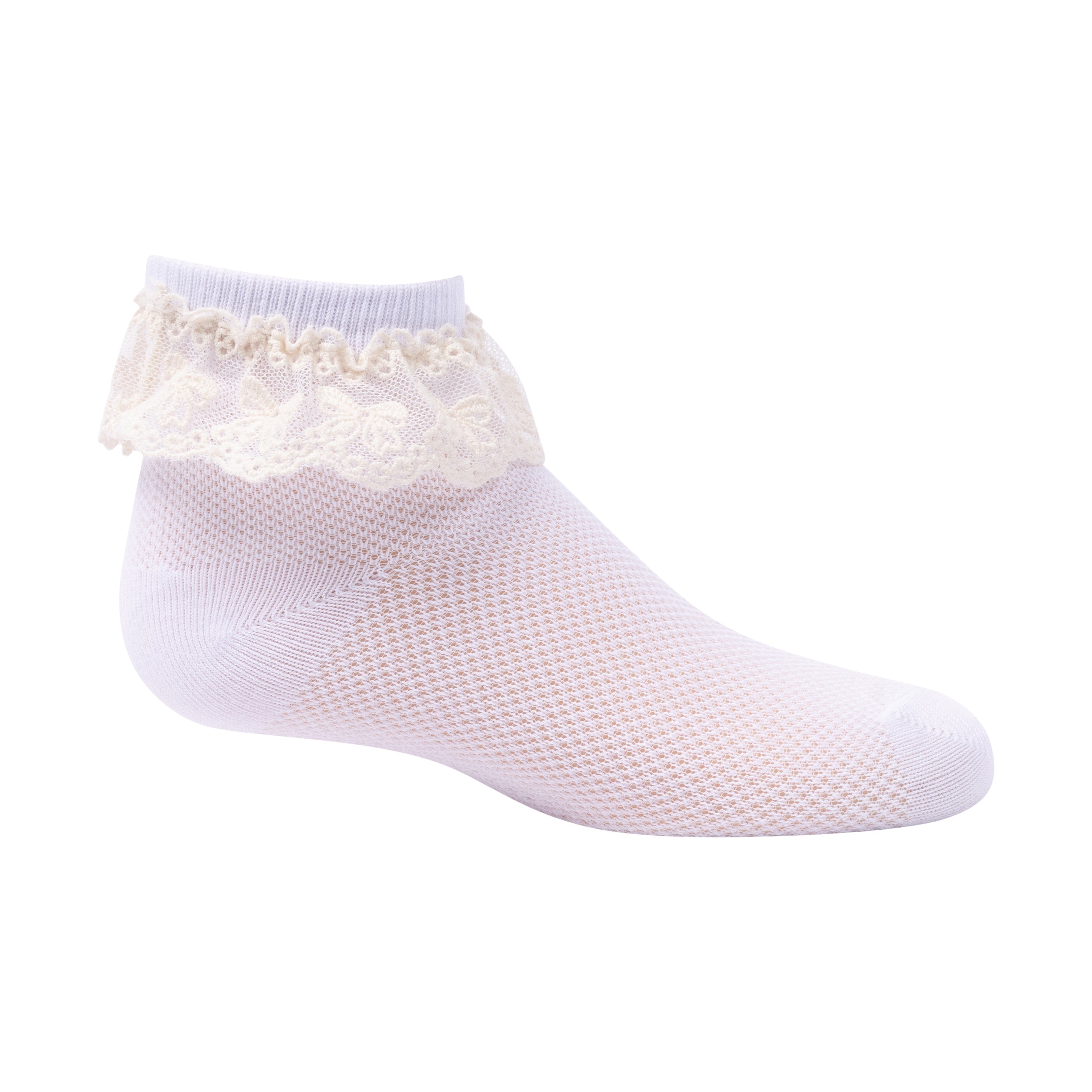 anklet crochet ruffle bow