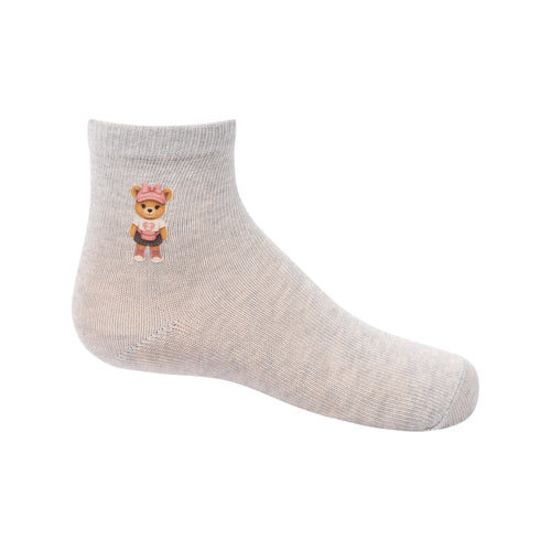 anklet girl bear printed