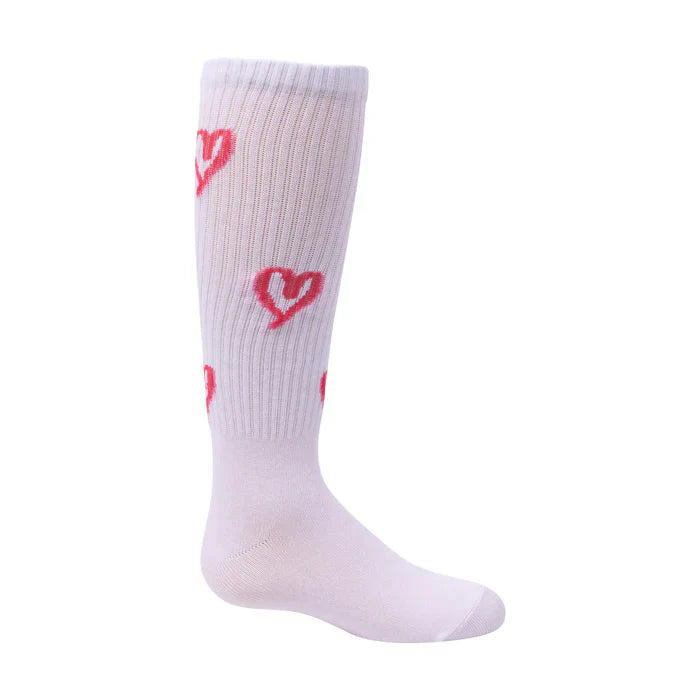 weekday knee hot pink heart