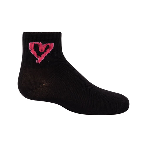 anklet hot pink heart