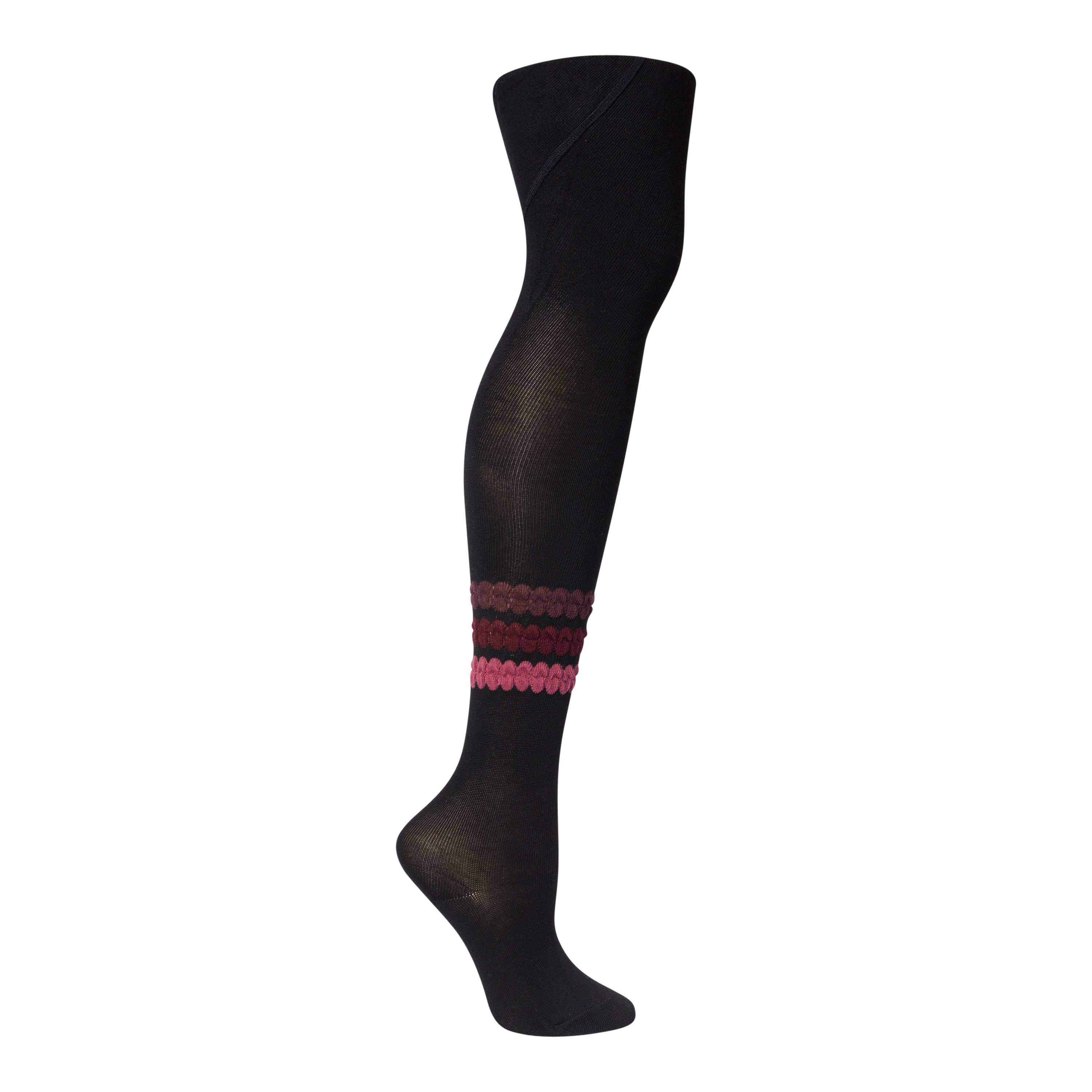 tights cotton multi color bubble stripe