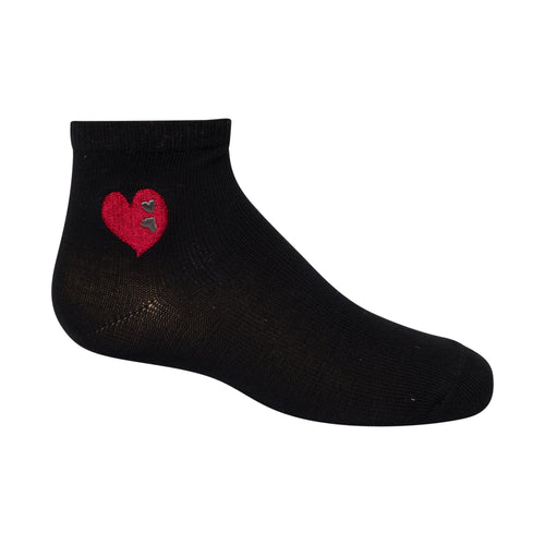 anklet embroidered double heart