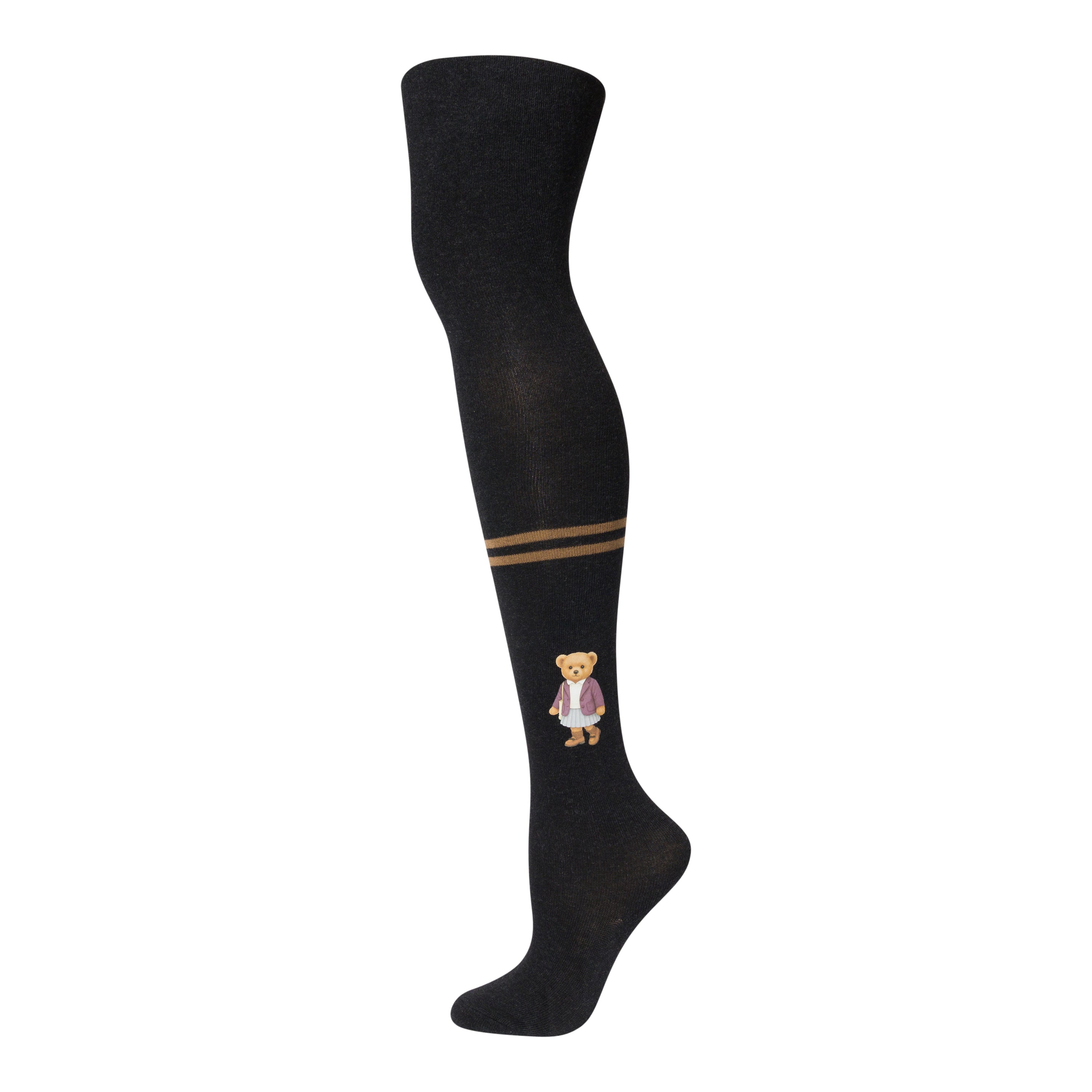 tights cotton printed teddy