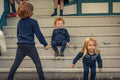 set knit fair isle crew neck sweater and overalls