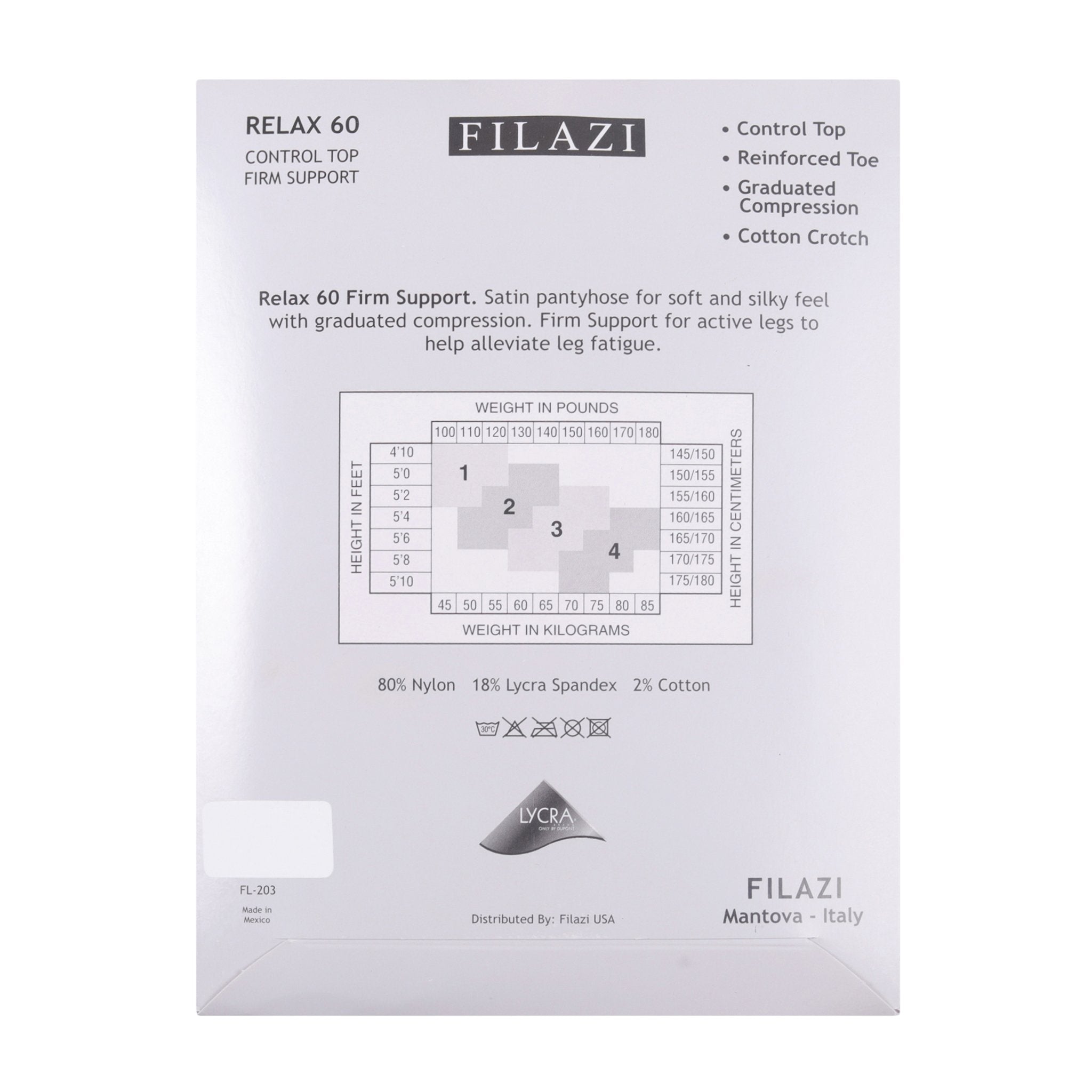 pantyhose filazi relax 60
