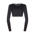 shell long sleeve crop organic cotton