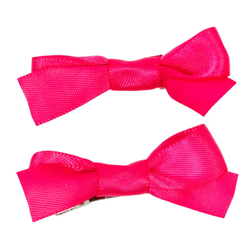 clip satin ribbon bow set