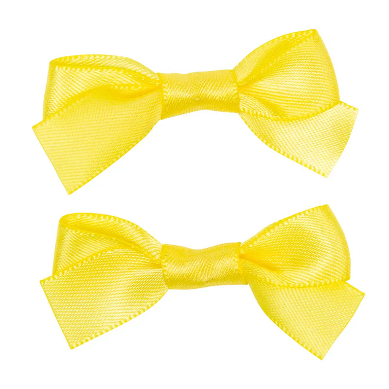clip satin ribbon bow set