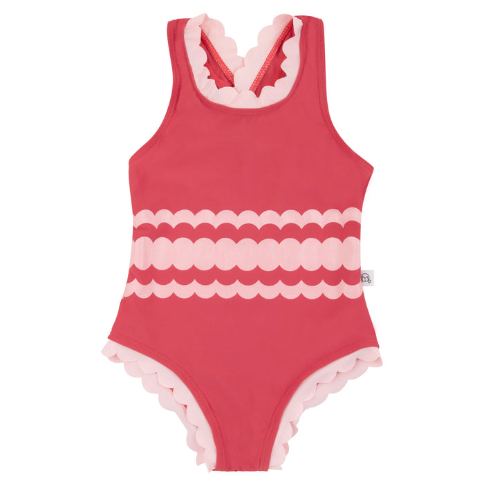 bathing suit scalloped detail