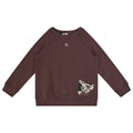 top l/s printed pocket sweatshirt