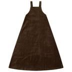 maxi dress velour pinafore