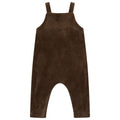 one piece velour pinafore overalls