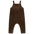 one piece velour pinafore overalls