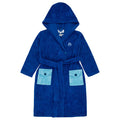 bathrobe contrast pockets terry tie with hood