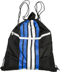 swim bag drawstring striped