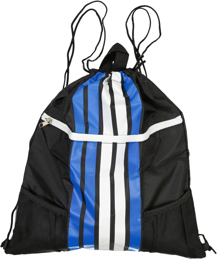 swim bag drawstring striped