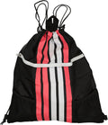 swim bag drawstring striped