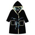 bathrobe postcard color trim terry tie with hood
