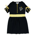 swimdress postcard color contrast half zip
