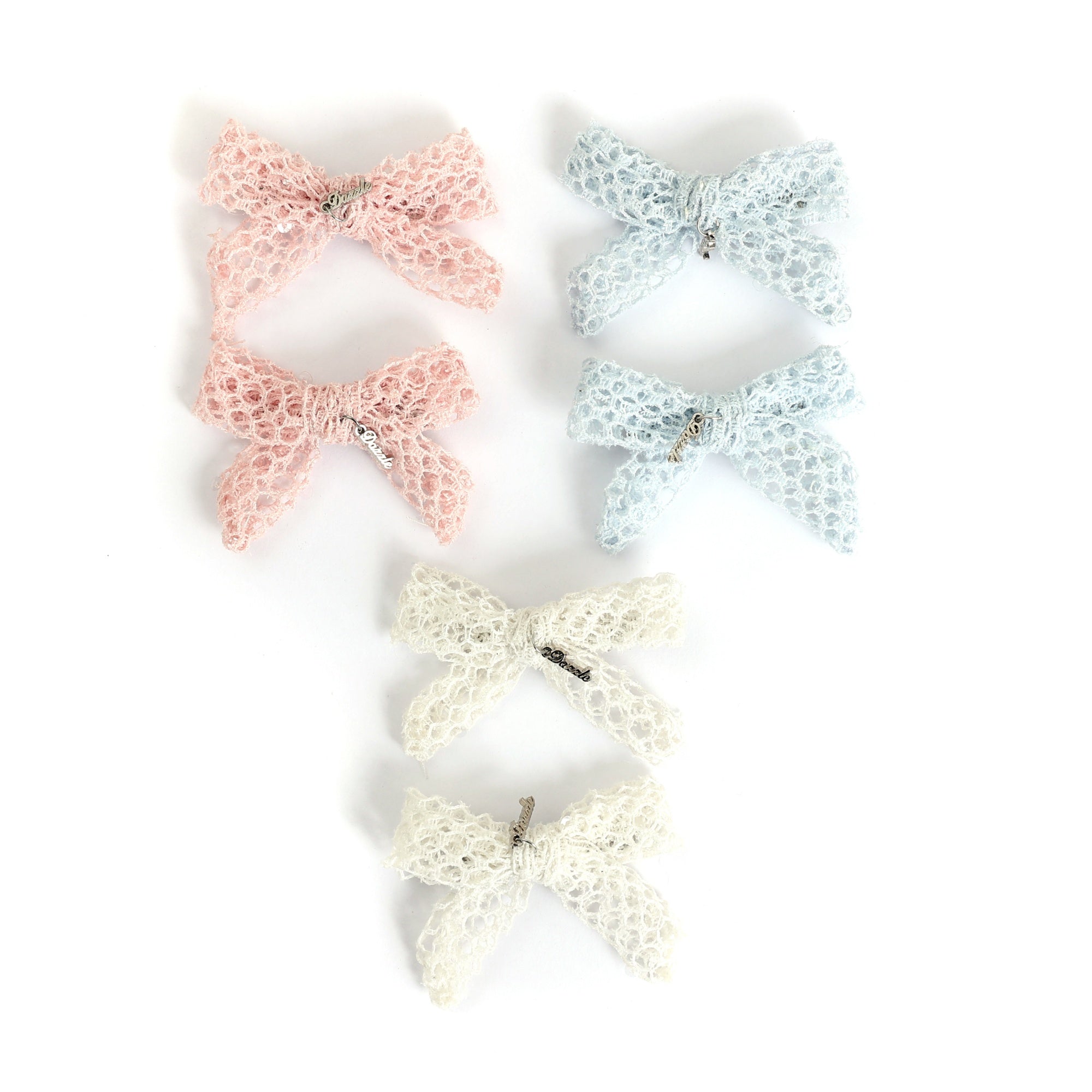 clip mini set mesh bow