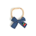 baby band with cherry charm denim