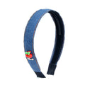 headband with cherry charm denim