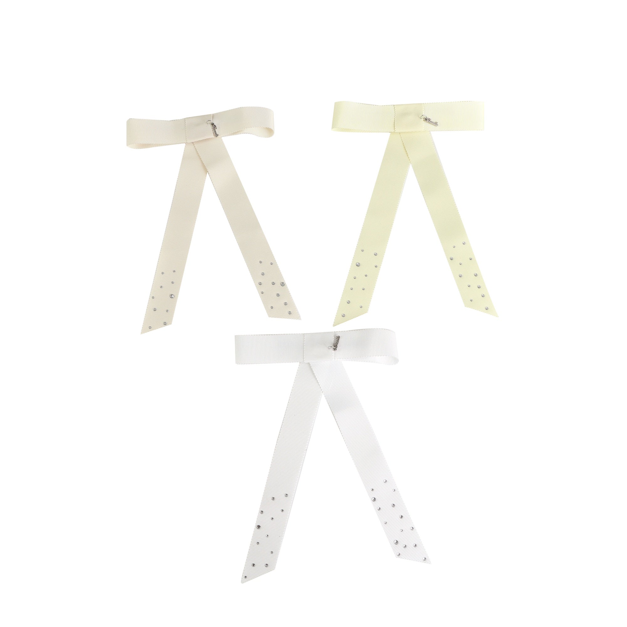 clip ribbon jewel bow