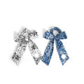 pony scrunchie paisley long bow