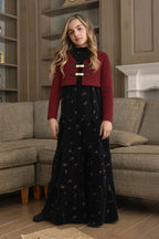 maxi dress embroidered duo
