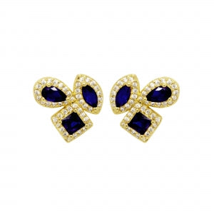 earring assorted shape cz stud