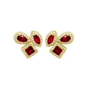 earring assorted shape cz stud