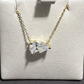 necklace pear cz