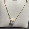 necklace oval cz