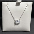 necklace oval cz