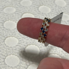 ring multi stone cz