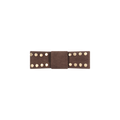 clip barrette suede nailheads