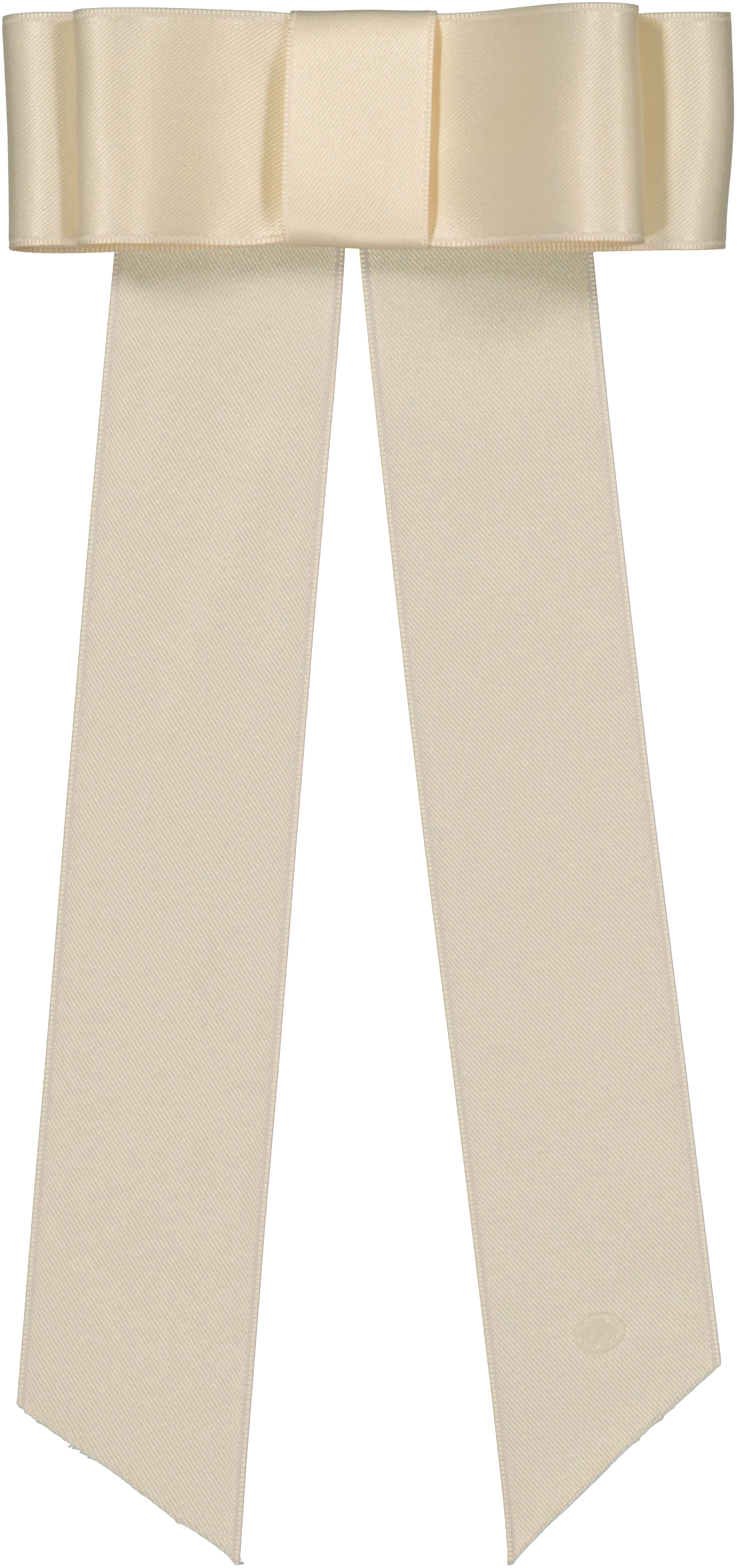 clip satin ribbon double bow