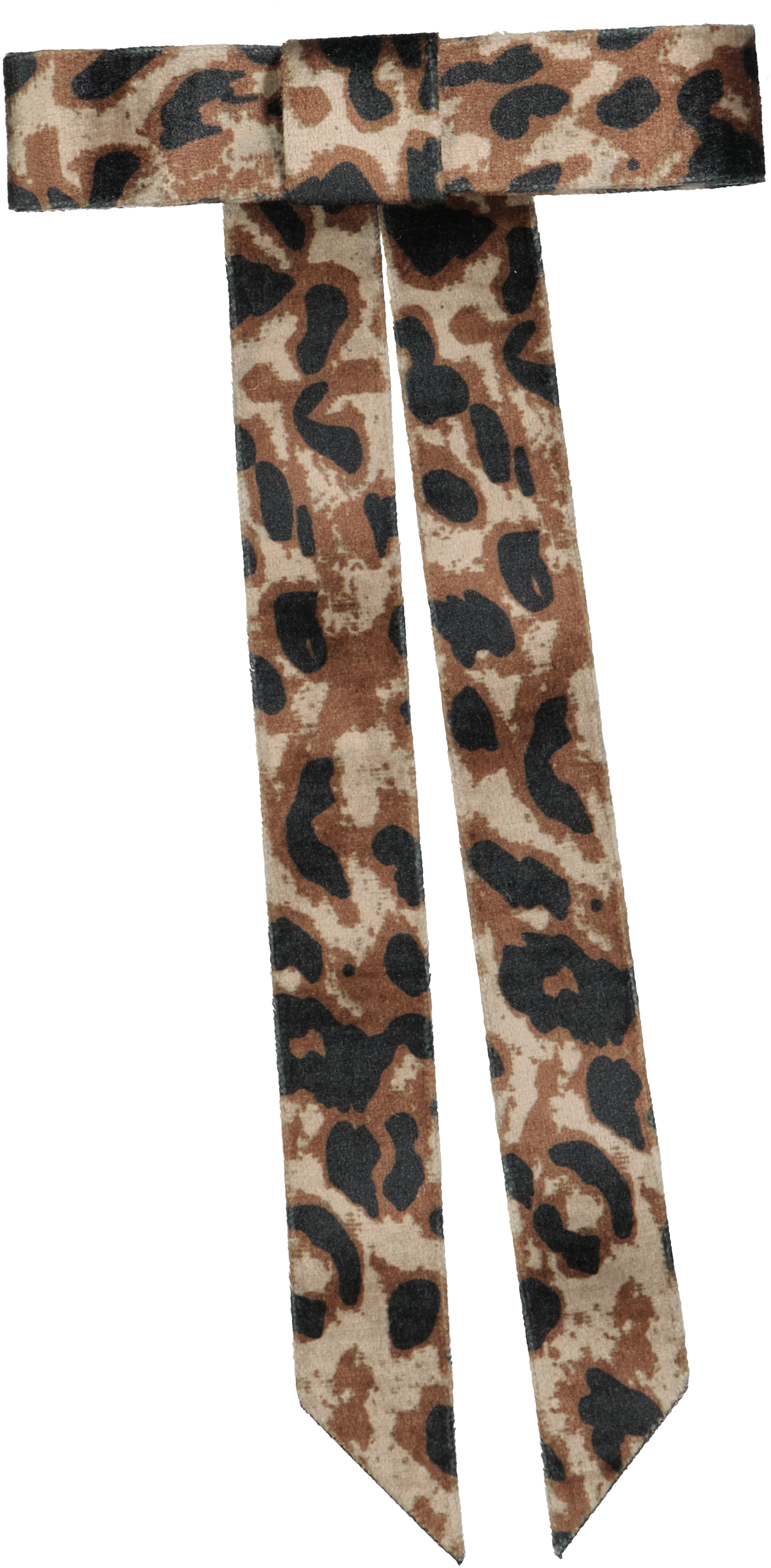 clip velvet leopard printed