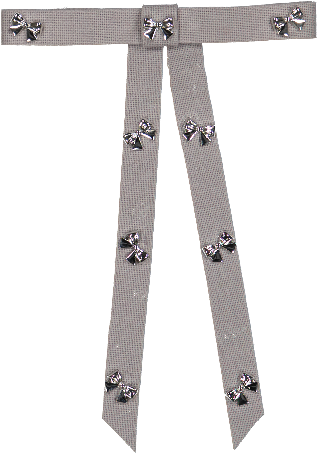 clip cotton gold bow