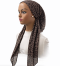 headscarf open mesh knit