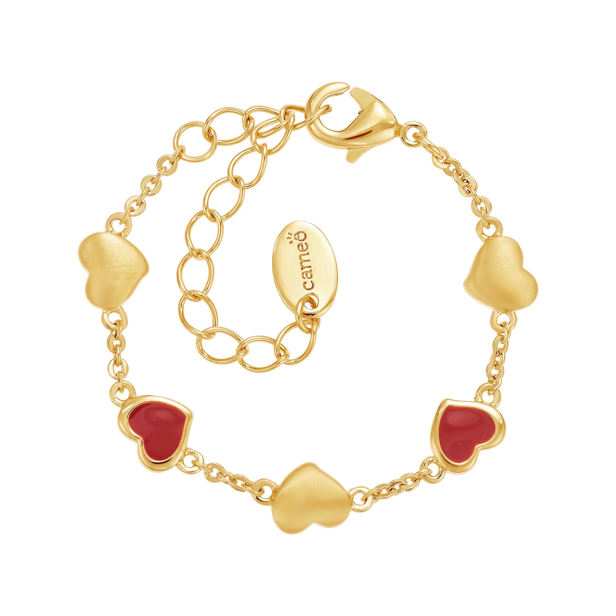 bracelet leaning hearts