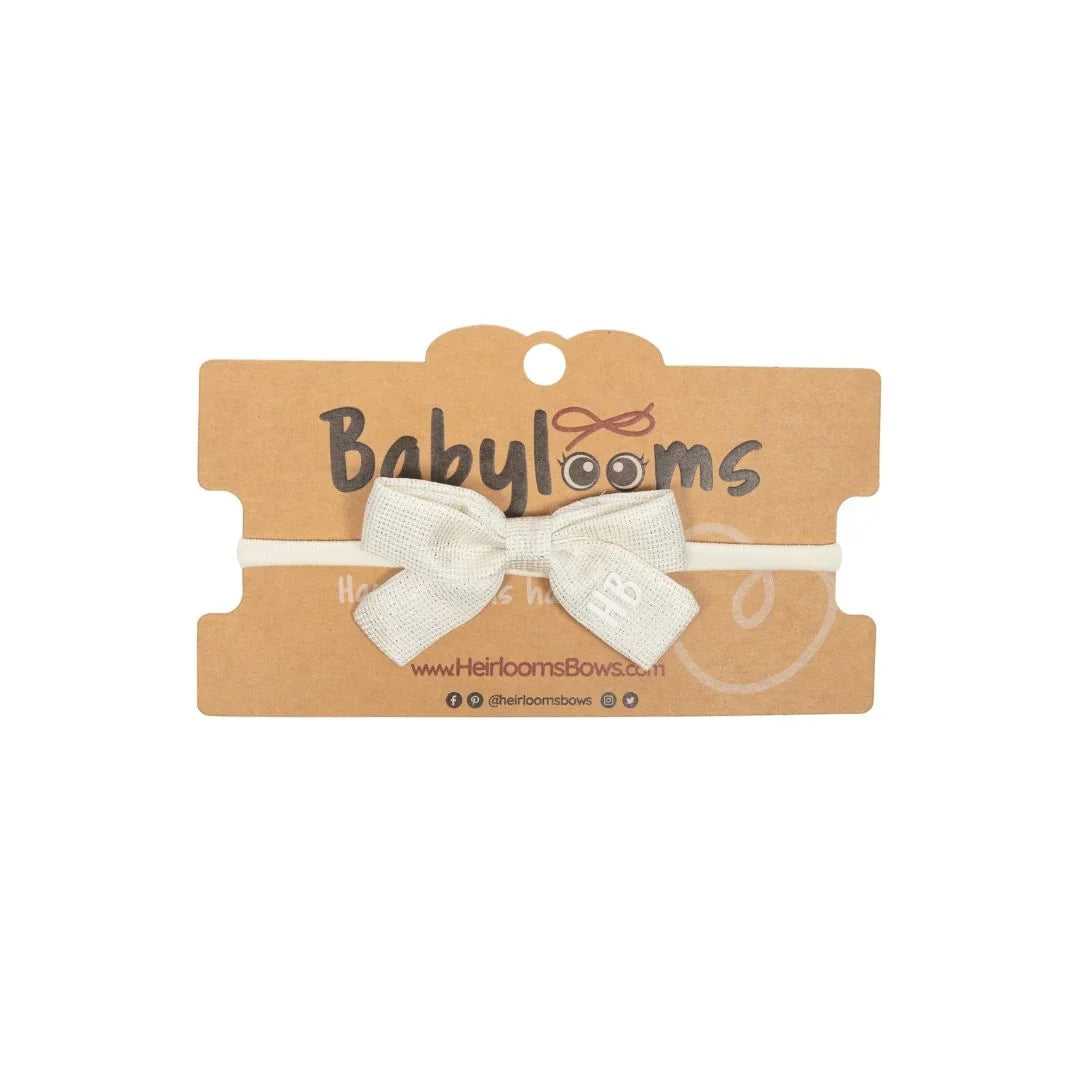 baby band sparkle heavy satin bow