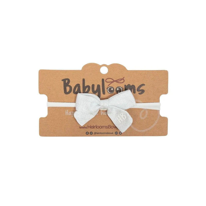 baby band sparkle heavy satin bow