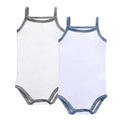 onesie 2pc  white w color trim