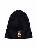 hat ribbed knit cuff with teddy